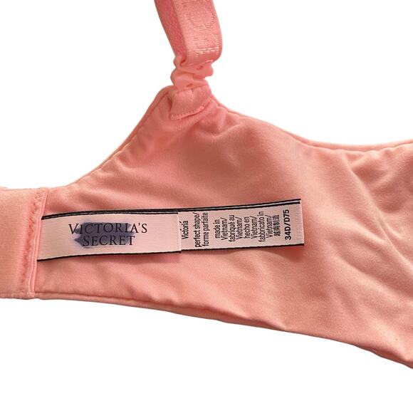 Body By Victoria Perfect Shape Push Up Bra Pink Size 34D - Picture 6 of 8